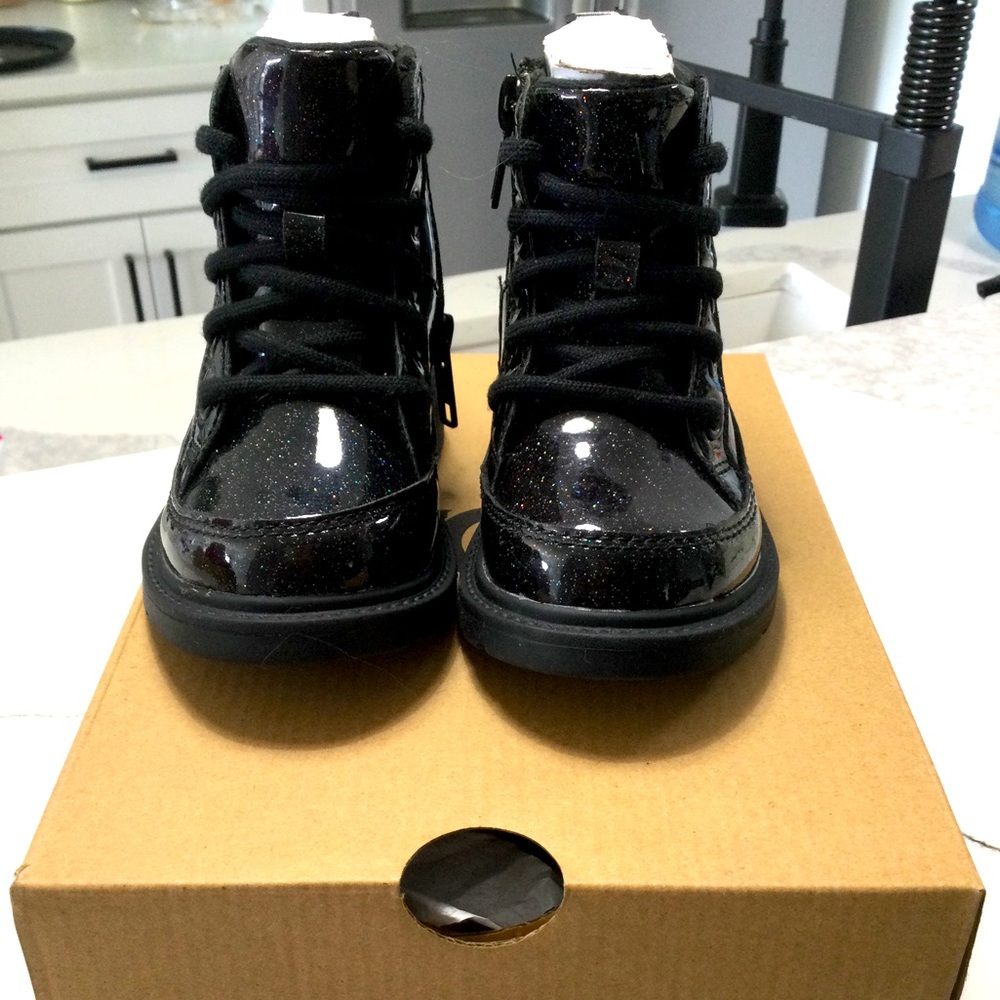 Black glitter Ugg boots